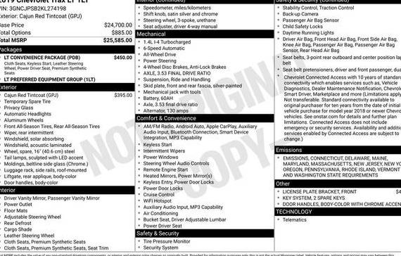 CHEVROLET TRAX 2019 3GNCJPSB2KL274198 image