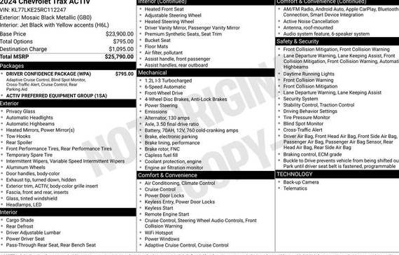 CHEVROLET TRAX 2024 KL77LKE25RC112247 image CHEVROLET TRAX 2024 KL77LKE25RC112247 image