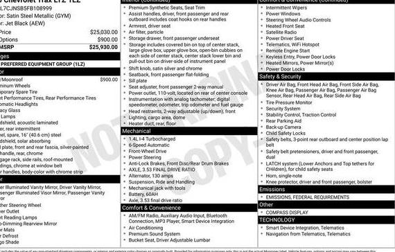 CHEVROLET TRAX 2015 KL7CJNSB5FB108999 image