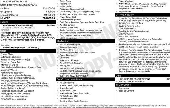 CHEVROLET TRAX 2022 KL7CJPSM0NB560886 image CHEVROLET TRAX 2022 KL7CJPSM0NB560886 image