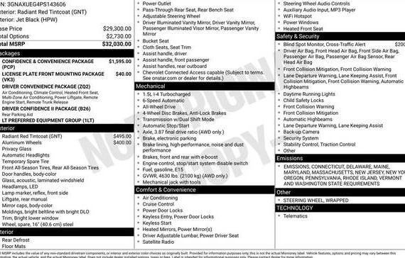 CHEVROLET EQUINOX 2023 3GNAXUEG4PS143606 image