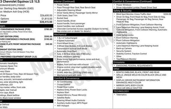 CHEVROLET EQUINOX 2023 3GNAXHEGXPL210002 image