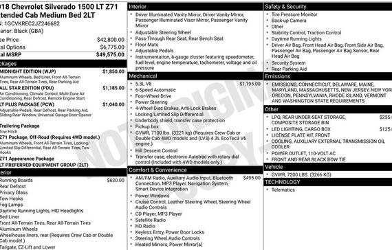CHEVROLET SILVERADO 2018 1GCVKREC2JZ246682 image