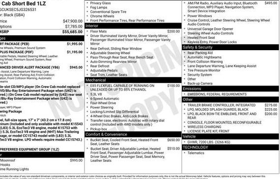 CHEVROLET SILVERADO 2018 3GCUKSEC5JG326531 image