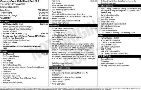 CHEVROLET SILVERADO 2021 3GCUYHET7MG415877 image CHEVROLET SILVERADO 2021 3GCUYHET7MG415877 image