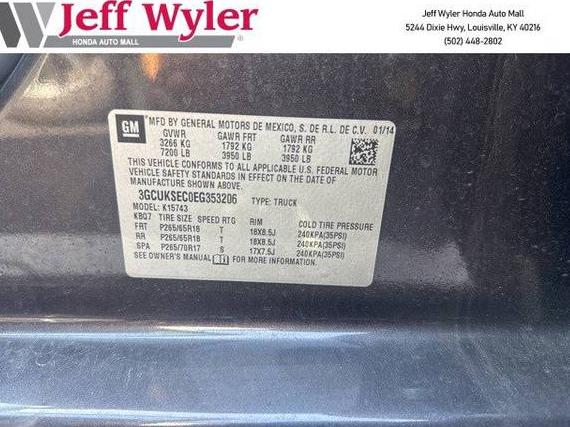 CHEVROLET SILVERADO 2014 3GCUKSEC0EG353206 image