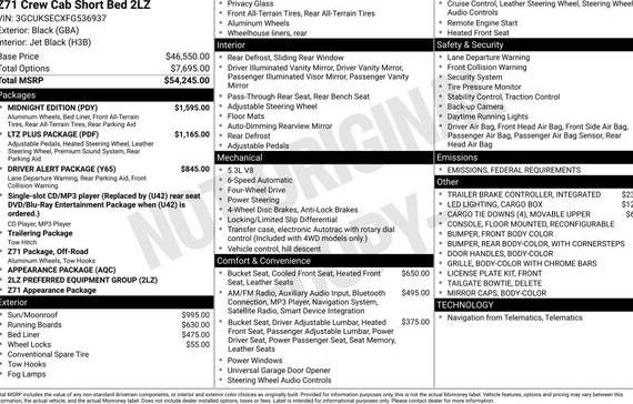 CHEVROLET SILVERADO 2015 3GCUKSECXFG536937 image