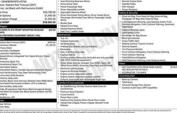 CHEVROLET BLAZER 2023 3GNKBKRS4PS149766 image CHEVROLET BLAZER 2023 3GNKBKRS4PS149766 image