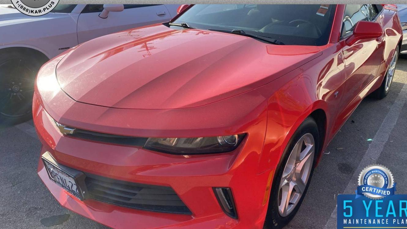 CHEVROLET CAMARO 2018 1G1FB3DX4J0127227 image