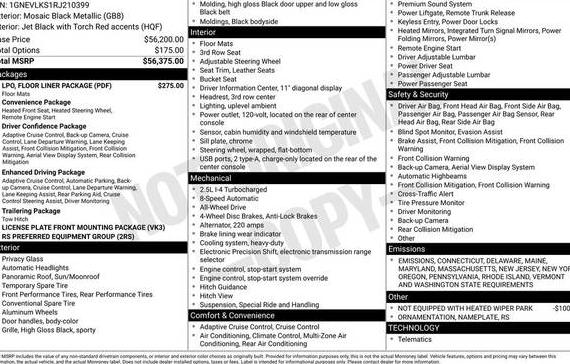 CHEVROLET TRAVERSE 2024 1GNEVLKS1RJ210399 image
