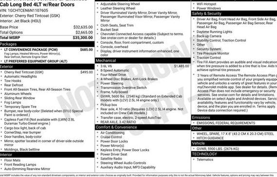 CHEVROLET COLORADO 2022 1GCHTCEN6N1107605 image