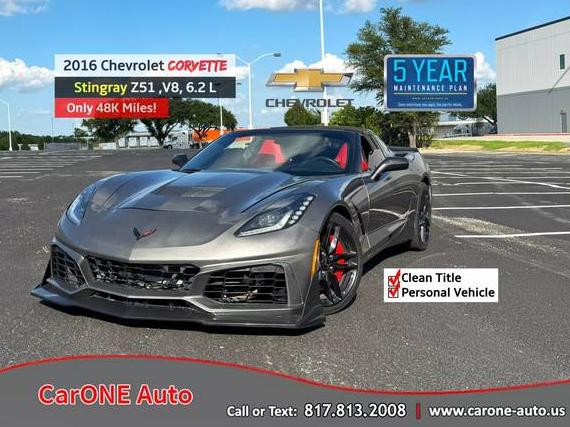 CHEVROLET CORVETTE 2016 1G1YK2D7XG5107479 image