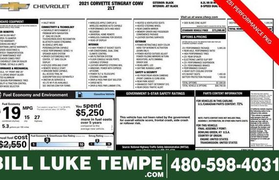 CHEVROLET CORVETTE 2021 1G1YB3D4XM5102080 image CHEVROLET CORVETTE 2021 1G1YB3D4XM5102080 image