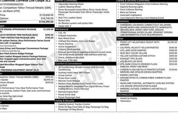 CHEVROLET CORVETTE 2025 1G1YF2D30S5602252 image