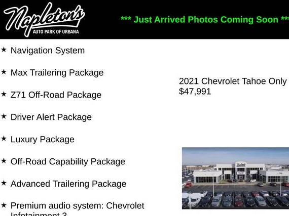 CHEVROLET TAHOE 2021 1GNSKPKDXMR321807 image