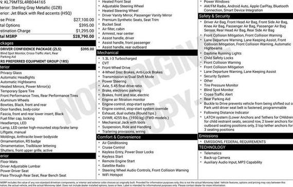 CHEVROLET TRAILBLAZER 2024 KL79MTSL4RB044165 image CHEVROLET TRAILBLAZER 2024 KL79MTSL4RB044165 image