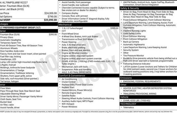 CHEVROLET TRAILBLAZER 2024 KL79MPSL6RB192227 image
