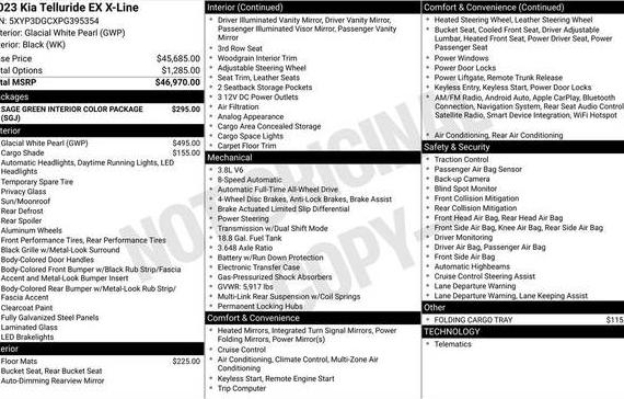KIA TELLURIDE 2023 5XYP3DGCXPG395354 image