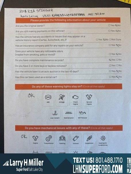 KIA STINGER 2018 KNAE55LC0J6023445 image KIA STINGER 2018 KNAE55LC0J6023445 image