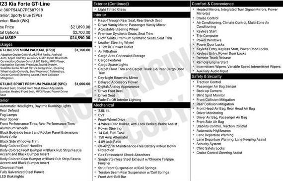 KIA FORTE 2023 3KPF54AD7PE687919 image