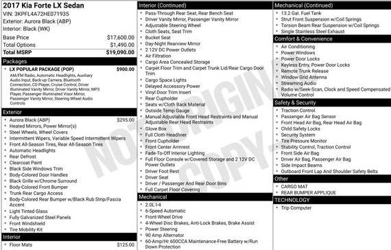 KIA FORTE 2017 3KPFL4A72HE071935 image KIA FORTE 2017 3KPFL4A72HE071935 image