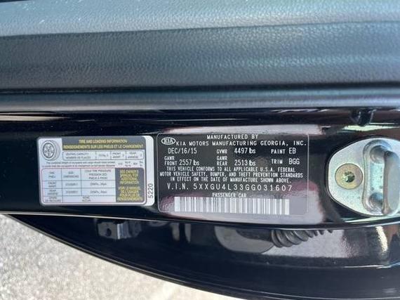KIA OPTIMA 2016 5XXGU4L33GG031607 image