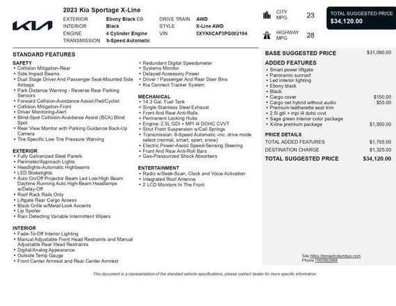KIA SPORTAGE 2023 5XYK6CAF3PG002194 image