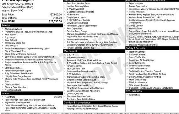 KIA SPORTAGE 2018 KNDPNCAC4J7410738 image