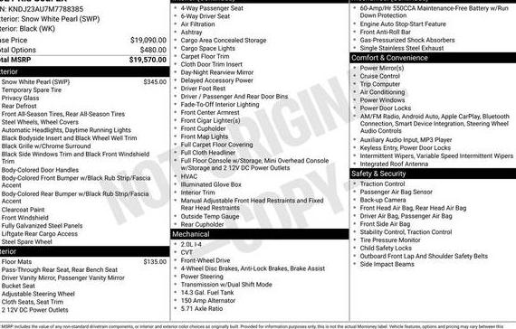 KIA SOUL 2021 KNDJ23AU7M7788385 image