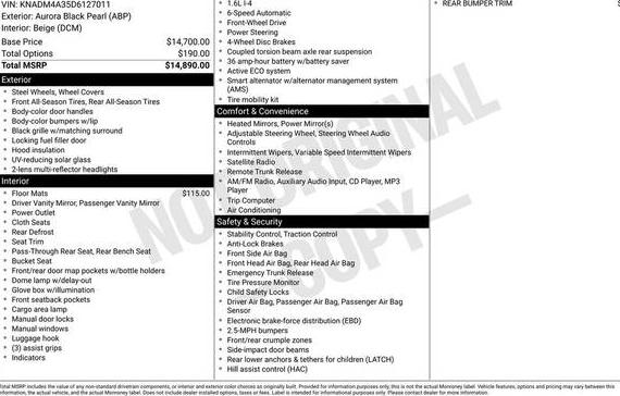 KIA RIO 2013 KNADM4A35D6127011 image
