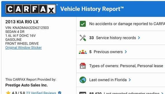KIA RIO 2013 KNADM4A32D6212503 image