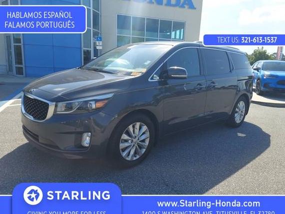 KIA SEDONA 2017 KNDMC5C17H6261578 image