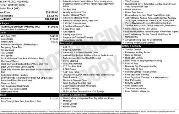 KIA SORENTO 2022 5XYRLDLC3NG091052 image