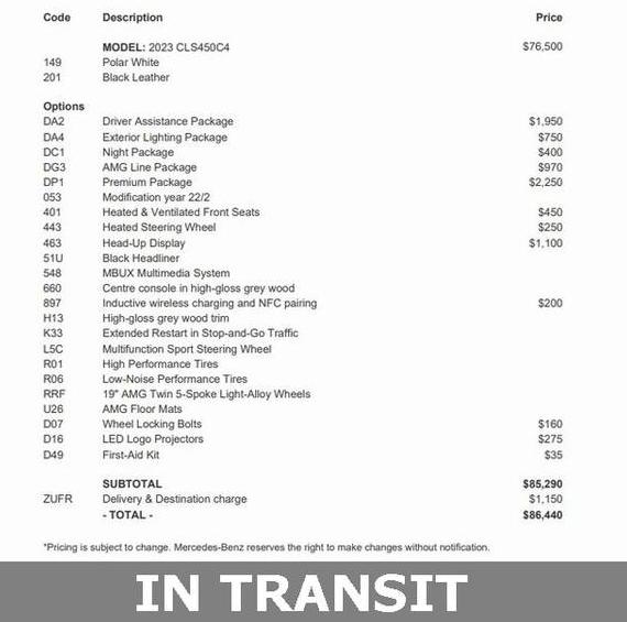 MERCEDES-BENZ CLS-CLASS 2023 W1K2J5KBXPA121565 image