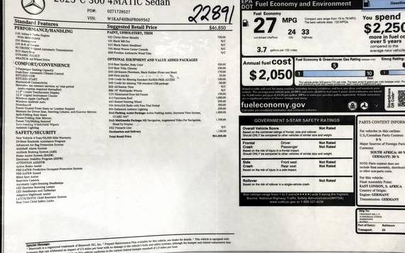 MERCEDES-BENZ C-CLASS 2023 W1KAF4HB6PR069562 image