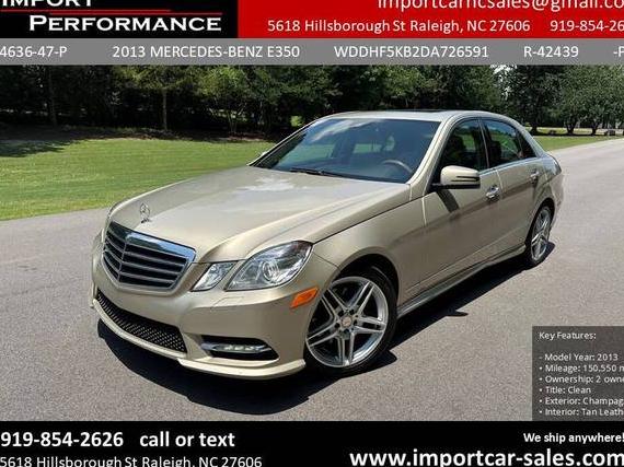 MERCEDES-BENZ E-CLASS 2013 WDDHF5KB2DA726591 image