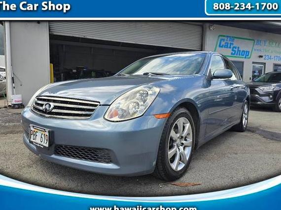 INFINITI G35 2006 JNKCV51E16M501789 image INFINITI G35 2006 JNKCV51E16M501789 image