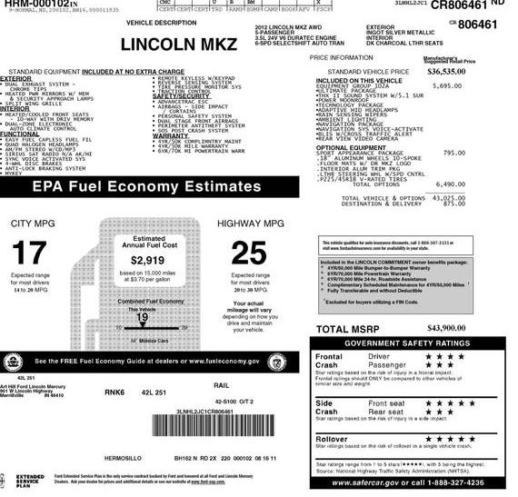 LINCOLN MKZ 2012 3LNHL2JC1CR806461 image