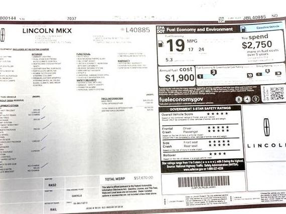 LINCOLN MKX 2018 2LMPJ8LP6JBL40885 image