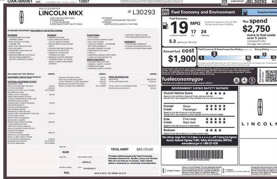 LINCOLN MKX 2018 2LMPJ8LP8JBL30293 image