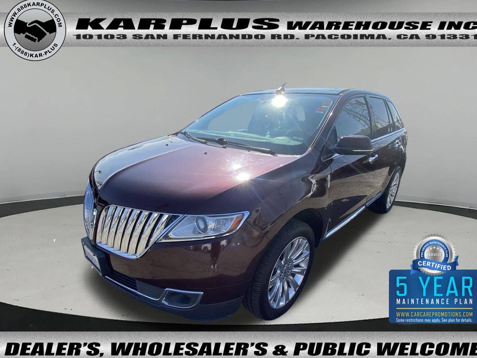 LINCOLN MKX 2012 2LMDJ8JK8CBL10199 image