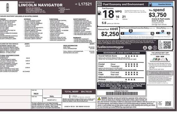 LINCOLN NAVIGATOR 2020 5LMJJ2LT7LEL17521 image