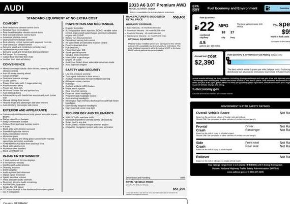 AUDI A6 2013 WAUHGAFC6DN007577 image