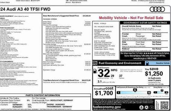 AUDI A3 2024 WAUBUDGY2RA018486 image