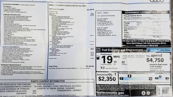 AUDI Q8 2019 WA1FVAF14KD007685 image