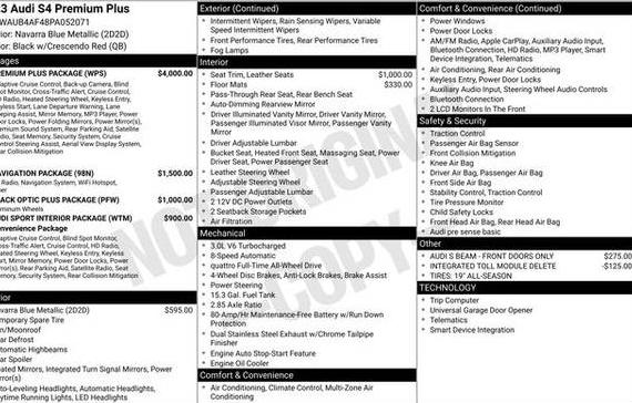 AUDI S4 2023 WAUB4AF48PA052071 image