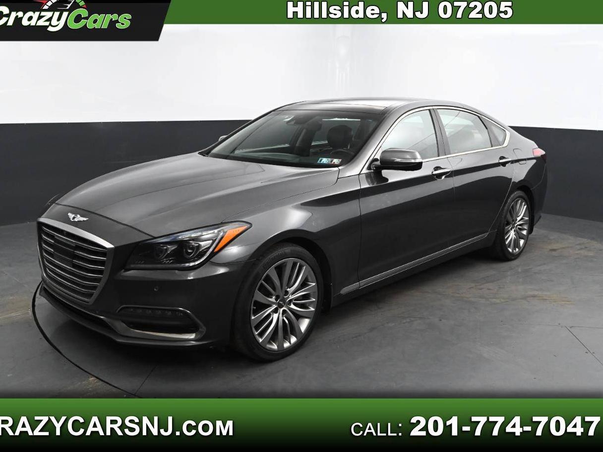 GENESIS G80 2018 KMHGN4JFXJU244612 image