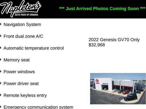 GENESIS GV70 2022 KMUMCDTC9NU014773 image GENESIS GV70 2022 KMUMCDTC9NU014773 image