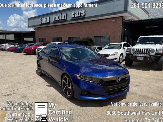 HONDA ACCORD 2021 1HGCV1F33MA051337 image