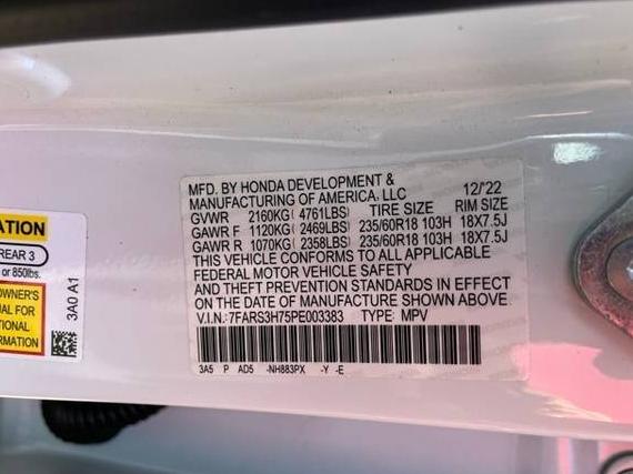 HONDA CR-V 2023 7FARS3H75PE003383 image